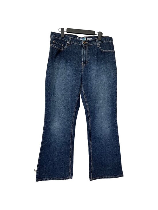Old Navy Denim - Old Navy At Waist Boot-Cut Blue Jeans Women's 14 Short High Rise Stretch Denim